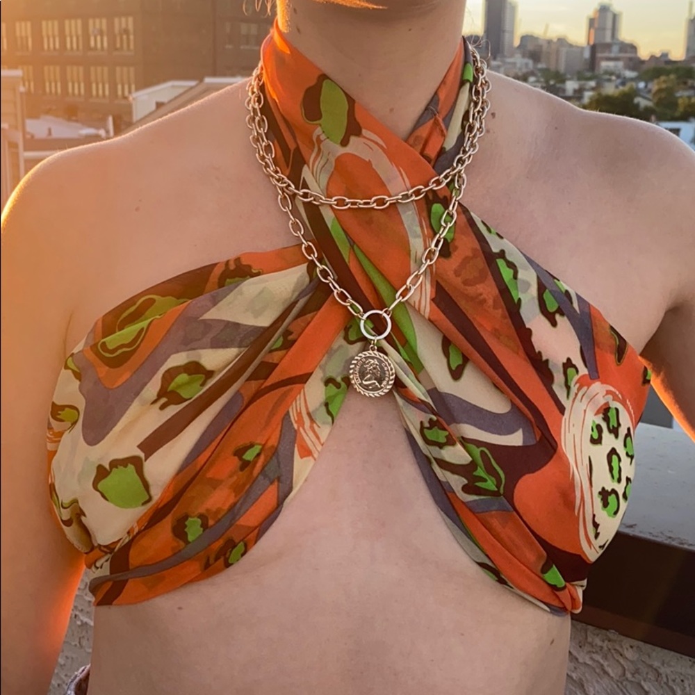 Halter Scarf Top - Picture 3 of 3